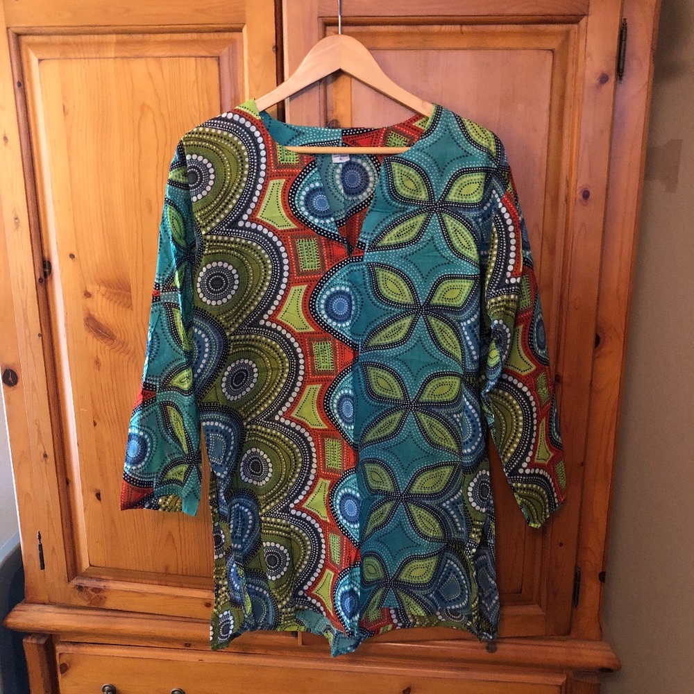 Vibrant multi-colored top